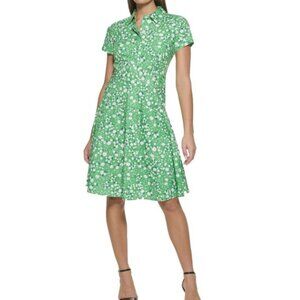 Tommy Hilfiger green Daisy Shirt Dress